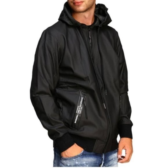 Diesel Hooded Bomber Jacket - Picture 2 of 11